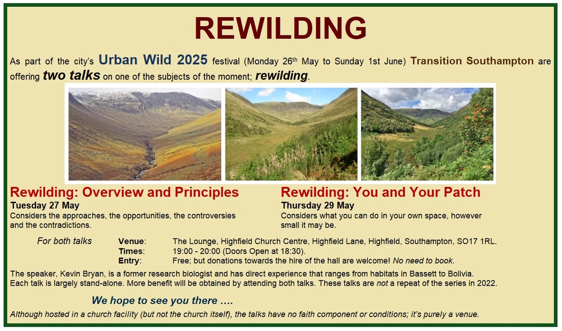 Rewilding talks May 2025